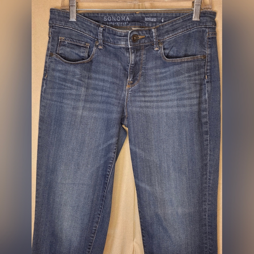 Sonoma Life And Style, "Boyfriend" Jeans Size 4